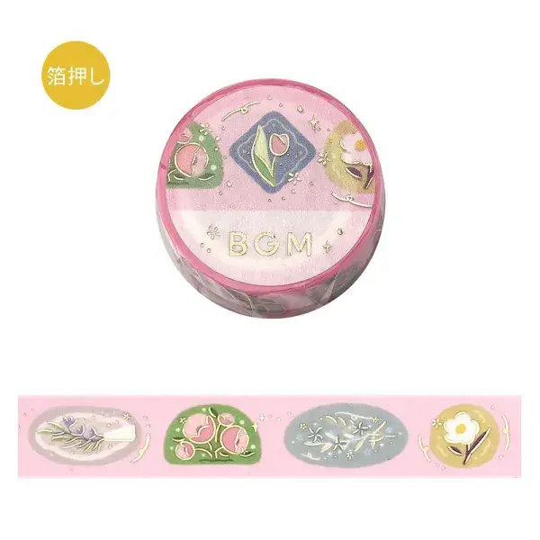 BGM - Washi Tape - Classic Life - Flower Brooch