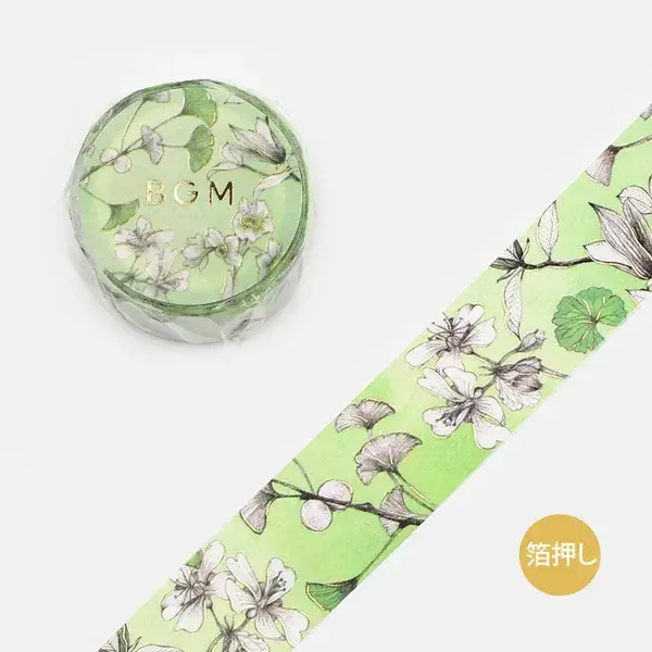 BGM - Washi Tape - Green Margin