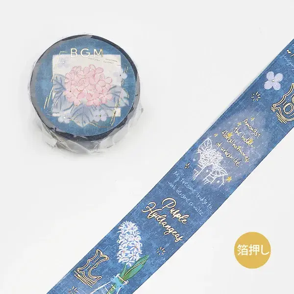 BGM - Washi Tape - Romance in the Garden - Blue