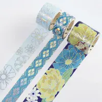BGM - Washi Tape Set - Japanese Kimono - Azure