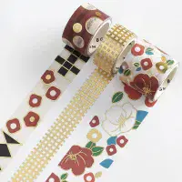 BGM - Washi Tape Set - Japanese Kimono - Camellia