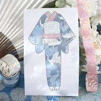 BGM - Washi Tape Set - Japanese Kimono - Light Blue