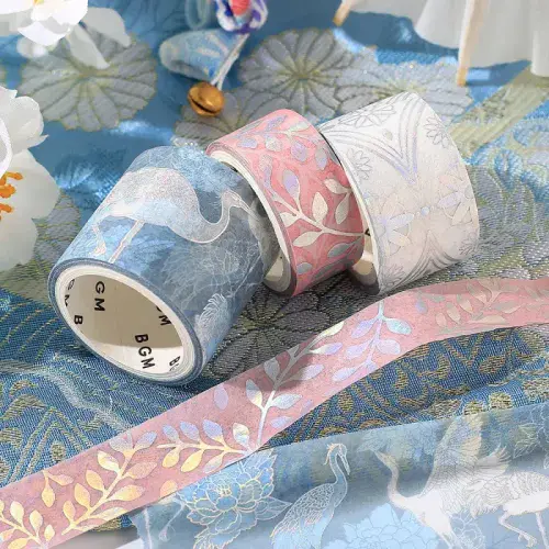 BGM - Washi Tape Set - Japanese Kimono - Light Blue