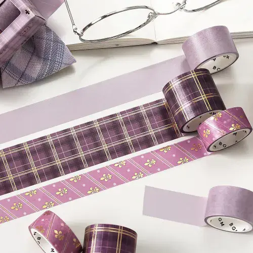 BGM - Washi Tape Set - Japanese School - Mauve Pink