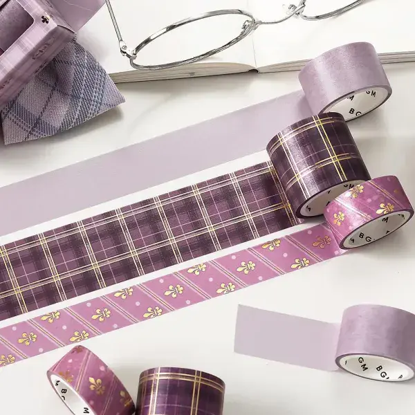 BGM - Washi Tape Set - Japanese School - Mauve Pink