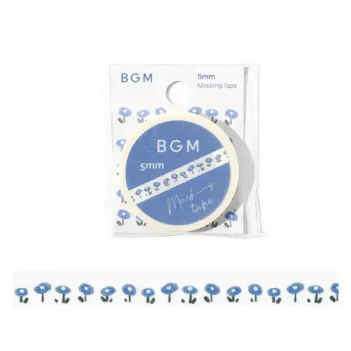 BGM - Washi Tape - Sml - Blue Flowers
