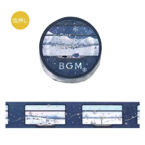 BGM - Washi Tape - Winter 2025 - Snow View Sleeper Train