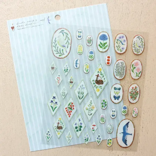 Cozyca - Stickers - Midori Anaso - Bird Song X Deer Dream Seal