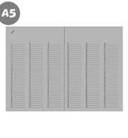 Daigo - A5 Notebook - Plain - Clear