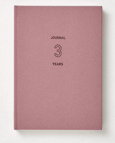 Daigo - Date Free Easy Diary (B6) - 3 Year - Pink