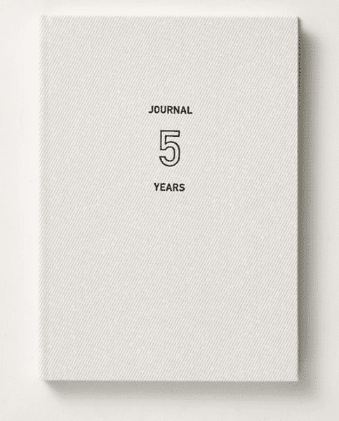 Daigo - Date Free Easy Diary (B6) - 5 Year - White