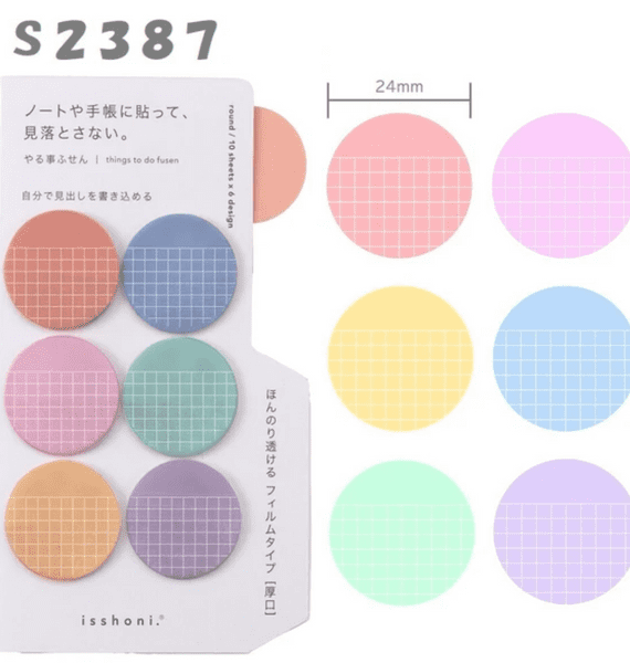 Daigo - Isshoni  Things to do Fusen - Sticky Note - Round