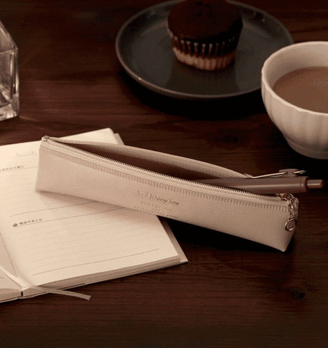Daigo - Tea Time Pen Case - Cafe au Lait
