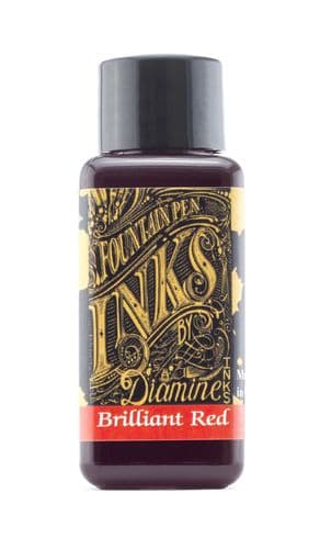Diamine - Fountain Pen Ink - 30ml - Brilliant Red