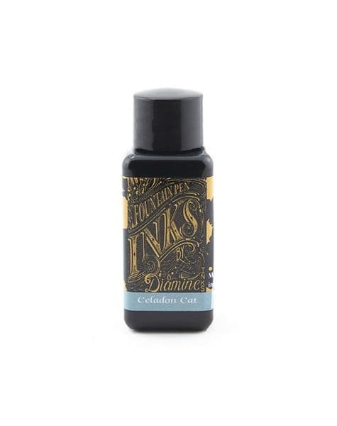 Diamine - Fountain Pen Ink - 30ml - Celadon Cat