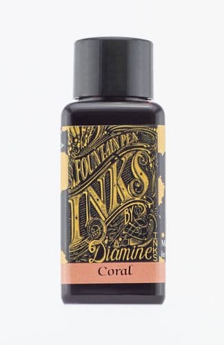 Diamine - Fountain Pen Ink - 30ml - Coral