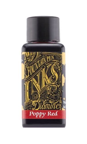 Diamine - Fountain Pen Ink - 30ml - Poppy Red