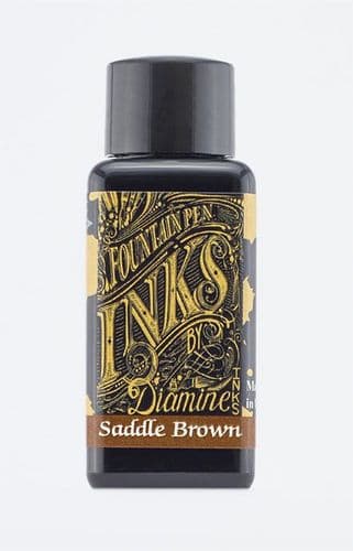 Diamine - Fountain Pen Ink - 30ml - Saddle Brown