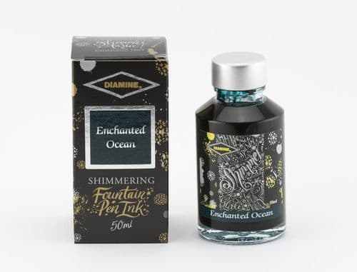 Diamine - Fountain Pen Ink - Shimmer Ink 50ml - Enchanted Ocean