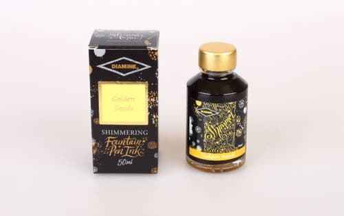 Diamine - Fountain Pen Ink - Shimmer Ink 50ml - Golden Sands