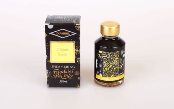 Diamine - Fountain Pen Ink - Shimmer Ink 50ml - Golden Sands
