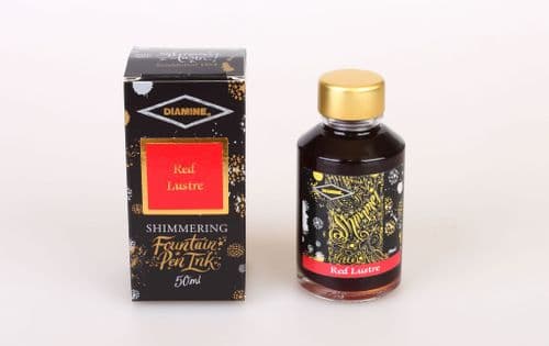 Diamine - Fountain Pen Ink - Shimmer Ink 50ml - Red Lustre