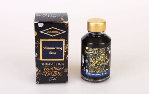 Diamine - Fountain Pen Ink - Shimmer Ink 50ml - Shimmering Seas