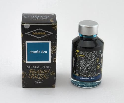 Diamine - Fountain Pen Ink - Shimmer Ink 50ml - Starlit Sea