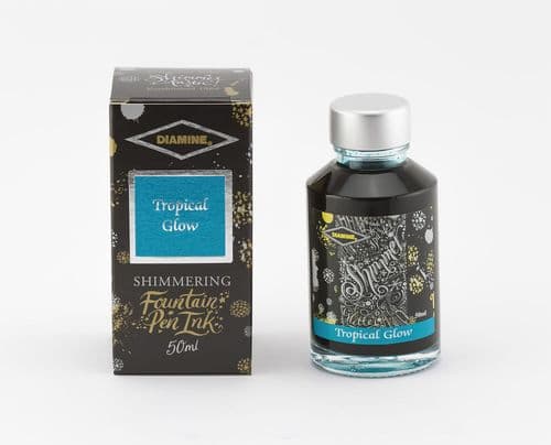 Diamine - Fountain Pen Ink - Shimmer Ink 50ml - Tropical Glow