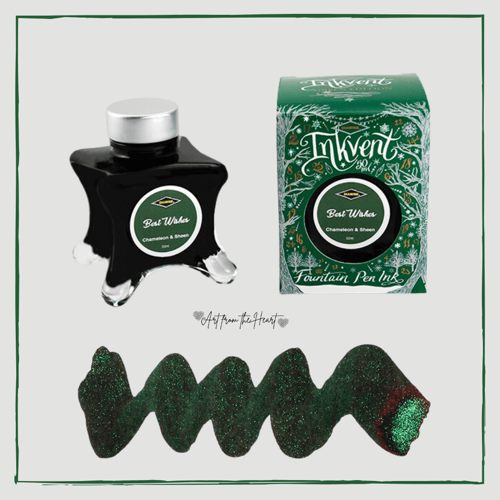 Diamine InkVent Green Edition 50ml ink Best Wishes Chameleon