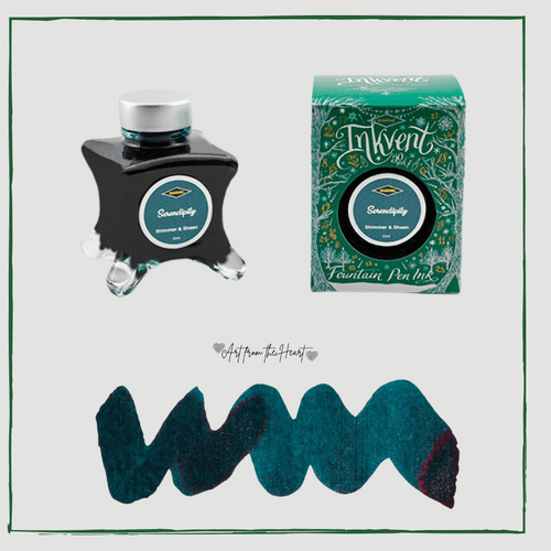 Diamine - InkVent Green Edition - 50ml ink - Serendipity Shimmer & Sheen