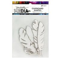 Dina Wakley - Chipboard Shapes - Feathers
