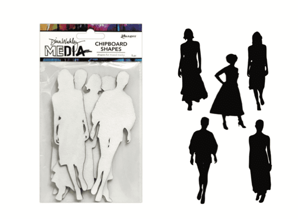 Dina Wakley - Chipboard Shapes - The Women