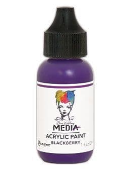 Dina Wakley Media - Acrylic Paints - 1oz Bottle - Blackberry