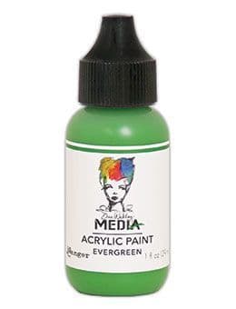 Dina Wakley Media - Acrylic Paints - 1oz Bottle - Evergreen