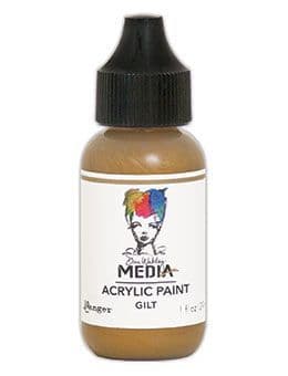 Dina Wakley Media - Acrylic Paints - 1oz Bottle - Gilt
