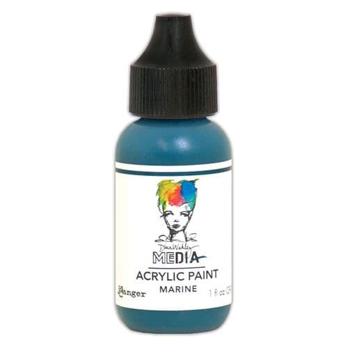 Dina Wakley Media - Acrylic Paints - 1oz Bottle - Marine