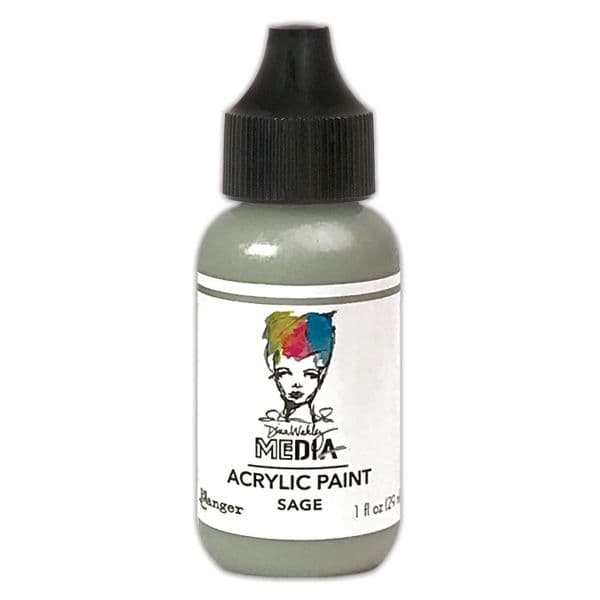 Dina Wakley Media - Acrylic Paints - 1oz Bottle - Sage