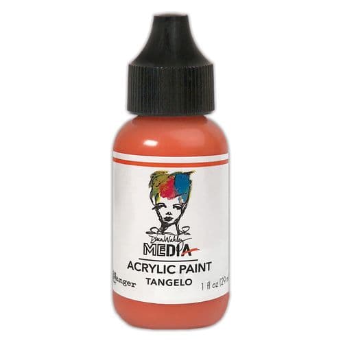 Dina Wakley Media - Acrylic Paints - 1oz Bottle - Tangelo