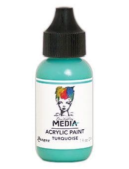 Dina Wakley Media - Acrylic Paints - 1oz Bottle - Turquoise