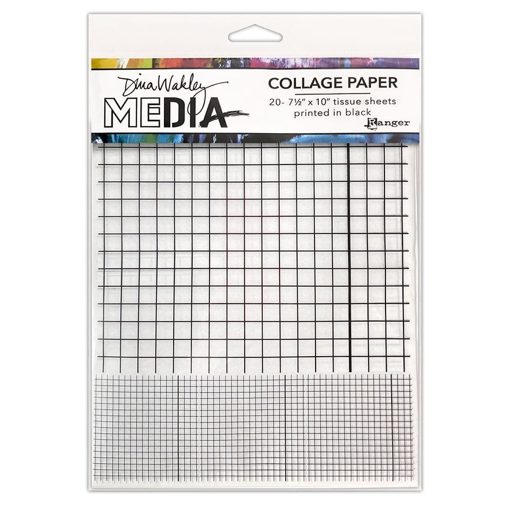 Dina Wakley Media - Collage Paper - Grids