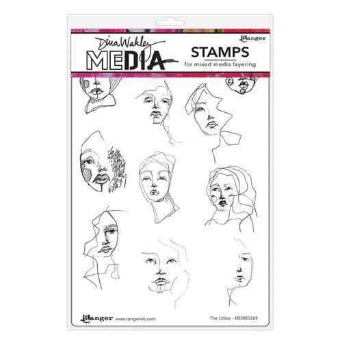 Dina Wakley Media - Rubber Stamp - The Littles