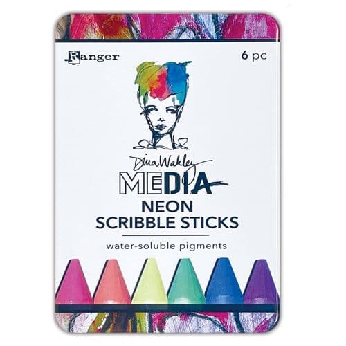 Dina Wakley Media - Scribble Sticks #4 - Neon
