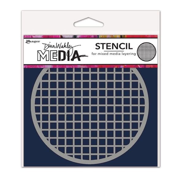 Dina Wakley Media - Stencil - Coasters #1