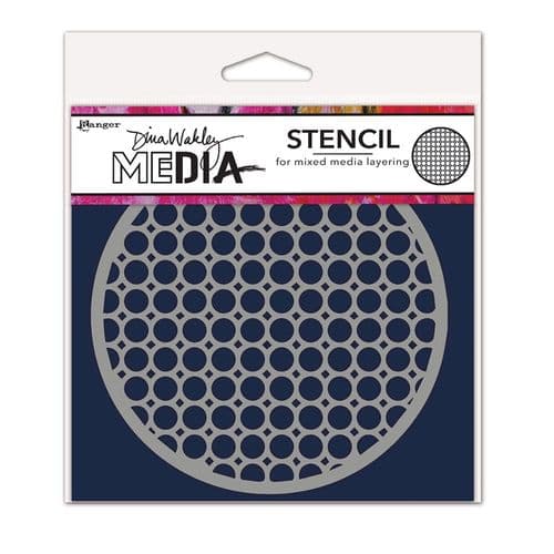 Dina Wakley Media - Stencil - Coasters #2