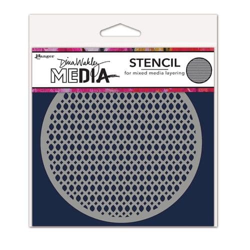 Dina Wakley Media - Stencil - Coasters #3