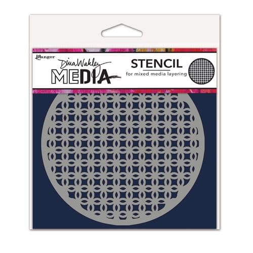 Dina Wakley Media - Stencil - Coasters #4