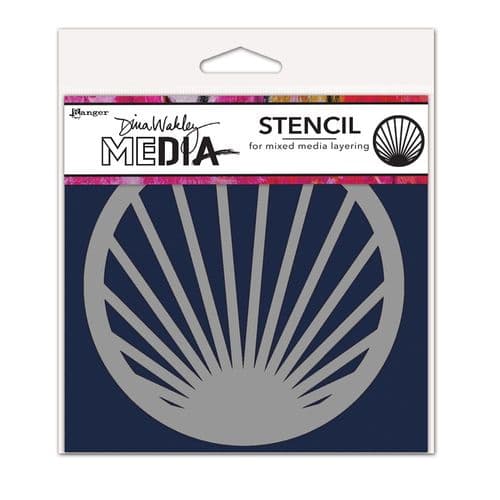 Dina Wakley Media - Stencil - Coasters - Burst