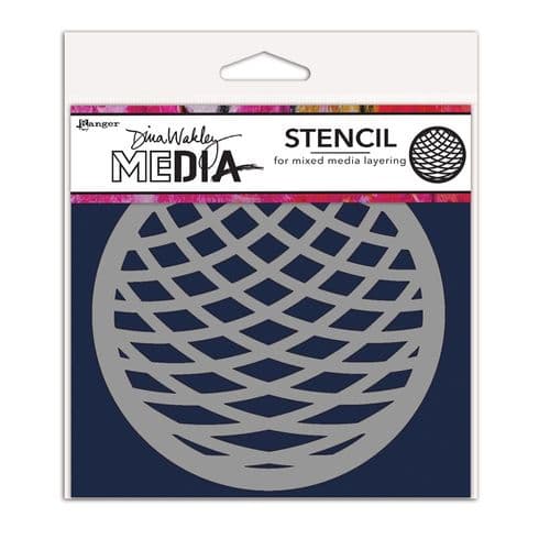 Dina Wakley Media - Stencil - Coasters - Squished
