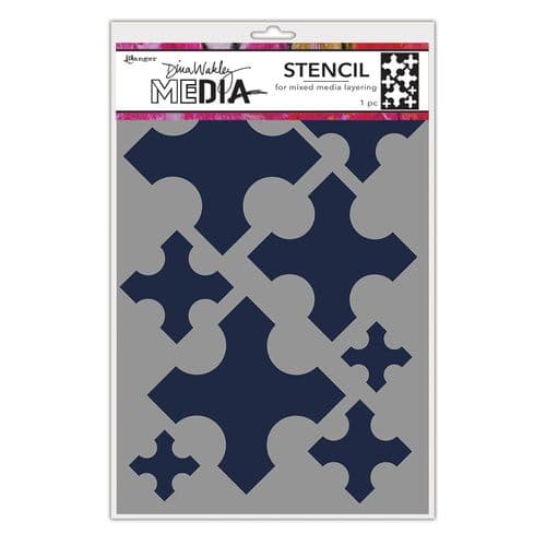 Dina Wakley Media - Stencil - Large Medieval Crosses